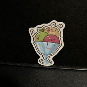 CARTOON ICE CREAM SUNDAE STICKER
